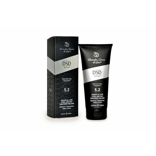 Dixidox de Luxe 5.2 Steel and Silk Treatment Balsam - Восстанавливающий бальзам-гель сталь и шёлк 200 мл