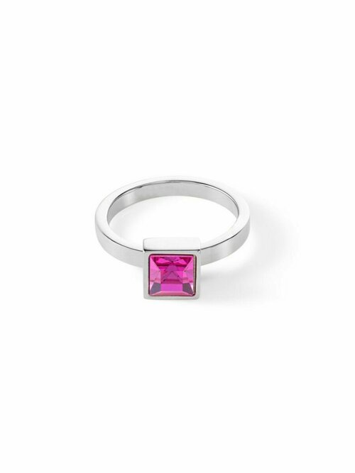 Кольцо Coeur de Lion, кристалл, размер 17, серый, розовый