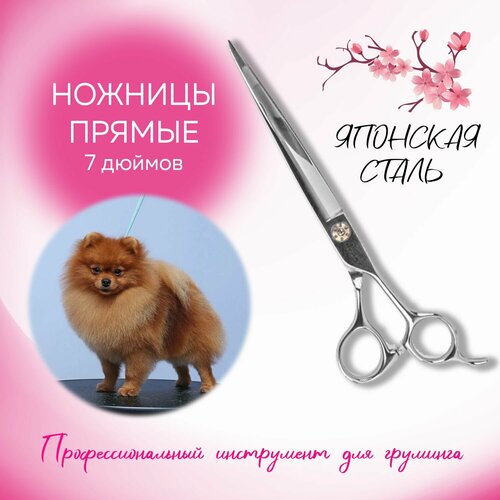 Ножницы прямые для груминга 7 дюймов