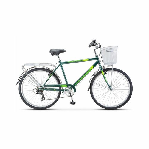 Велосипед Stels Navigator 250 V 26 Z010 2023 19 зеленый корзина требует финальной сборки 12065₽