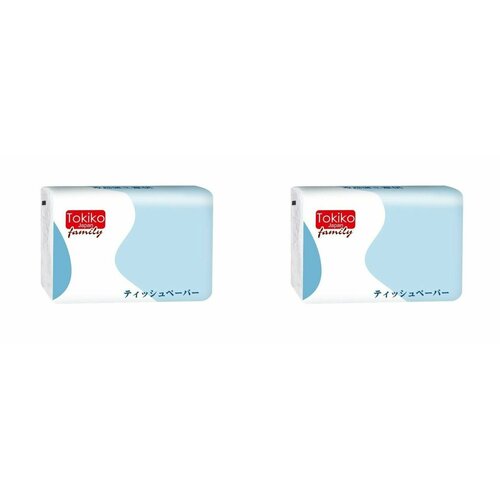 Tokiko Бумажные салфетки Japan Family 2-слойные, 250 шт, 2 уп