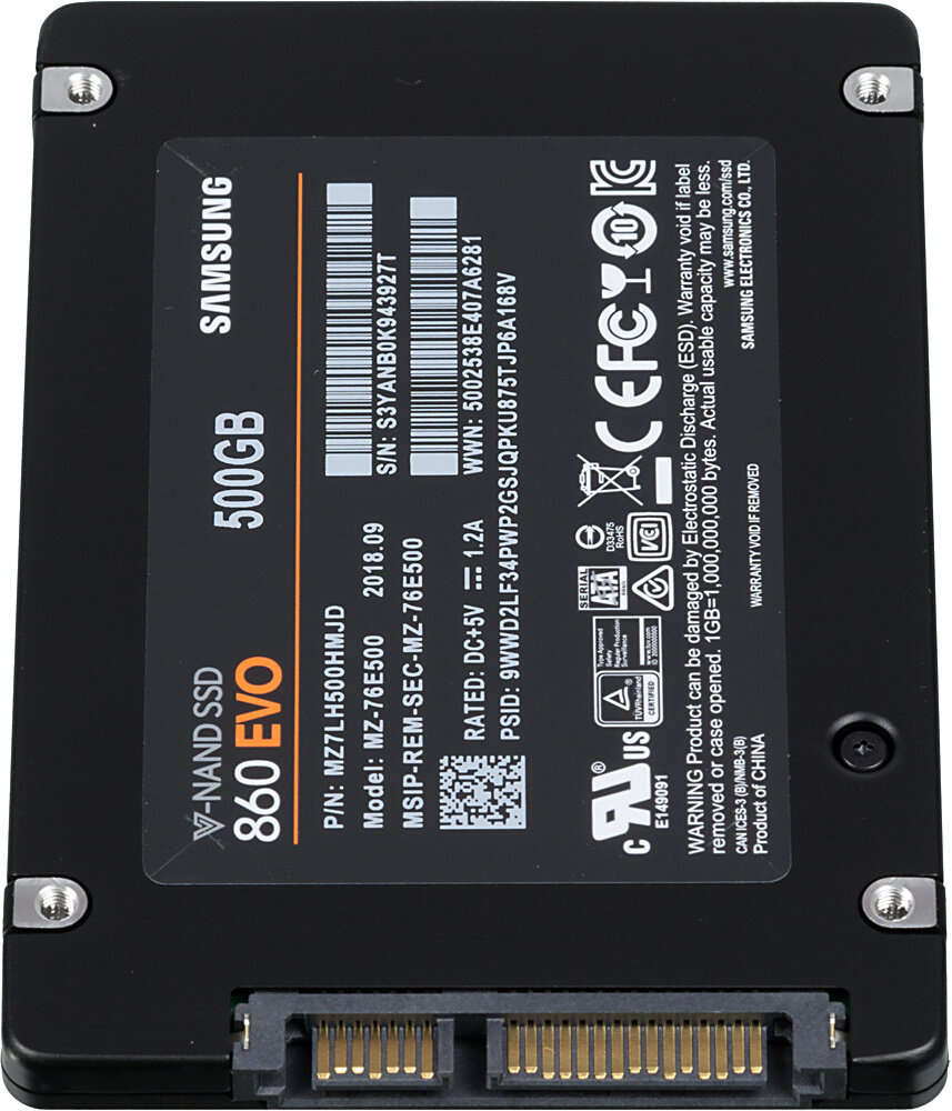 Твердотельный накопитель Samsung 860 EVO 500 ГБ SATA MZ-76E500BW - фото №15