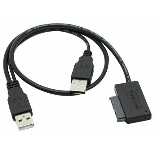 адаптер usb2 0 sata orient uhd 300sl slimline usb am usb доп питание для оптических приводов ноутбука Адаптер Orient UHD-300SL USB2.0 to SATA