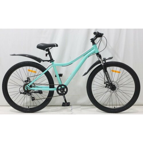 Велосипед 26 AVENGER C261DW DISK 6-ск Бирюзовыйсеребристый рама 15 2024г 20732₽