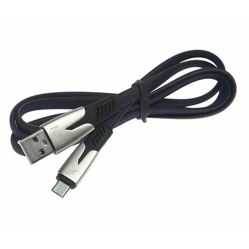 Кабель micro USB 1м, FS-K-1035 Need blue, FAISON кабель micro usb faison k 50 zero 1 0м круглый 3 0a силикон цвет белый