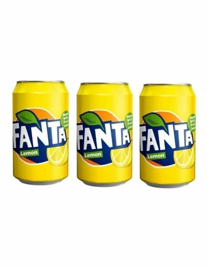 Газированный напиток Fanta Lemon 330 мл х 3 шт