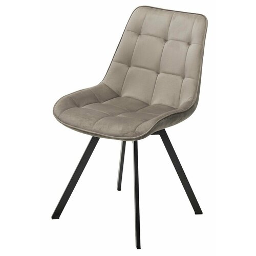 Стул CORN 360 град. поворот. G062-13 кварцевый, велюр/ черный каркас, М-City