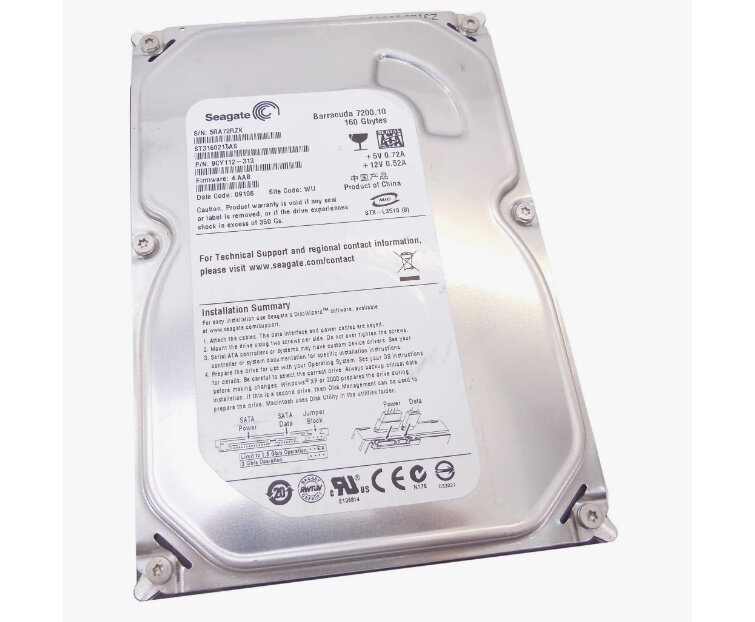 Жесткий диск Seagate Barracuda 160 ГБ ST3160211AS БУ