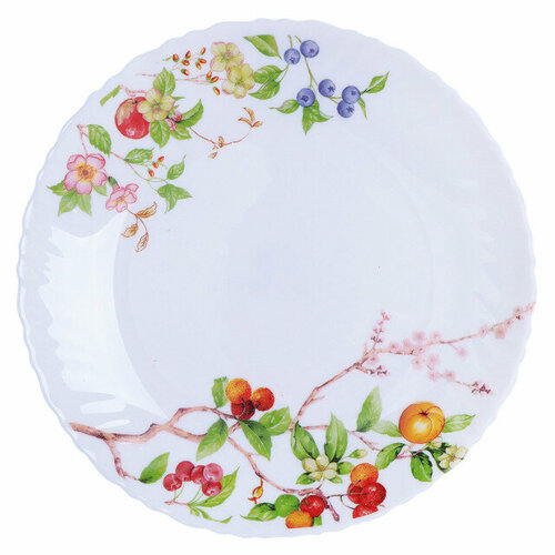 Тарелка home collection ranet 19см десертная стеклокерамика 599₽