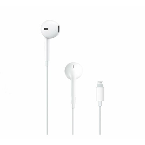 Наушники Гарнитура с коннектором Lightning Белые 380₽