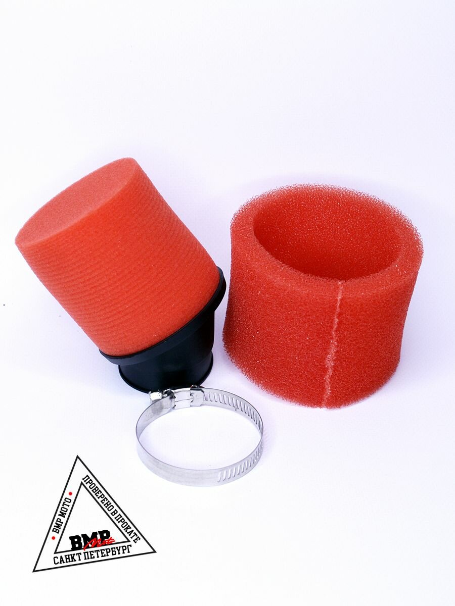 Воздушный фильтр №2 42 мм угловой для питбайка поролон — фото 1