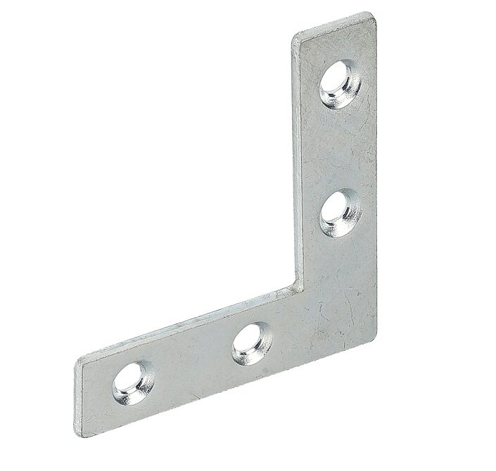 уголок плоский крепежный 30x10мм 4 винта Vormann - фото №3