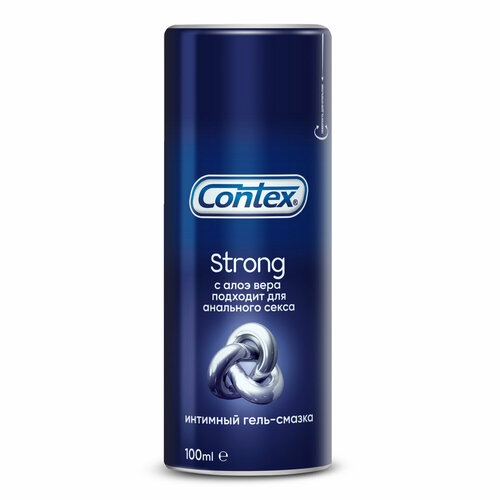 Гель-смазка Contex Strong 100 мл с алоэ вера гель смазка contex strong с алоэ вера подходит для анального секса 30 мл 1 шт