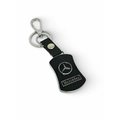 Брелок Mercedes-Benz, гладкая фактура, Mercedes, черный