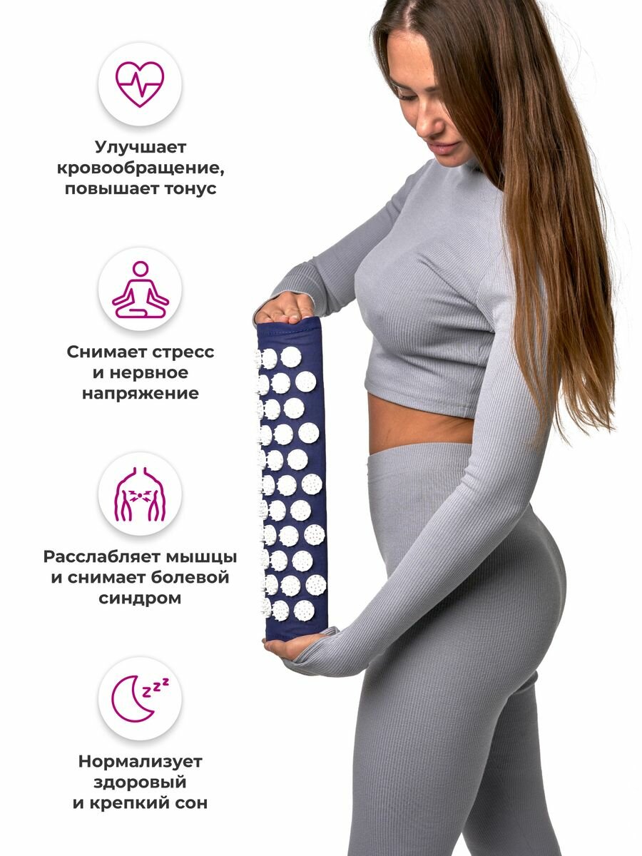 Аппликатор Кузнецова подушка для шеи IGORAFIT, синий