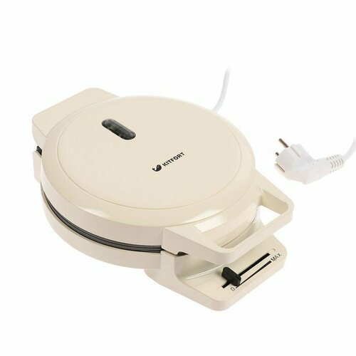 Электровафельница Kitfort КТ-1624 1000 Вт венские вафли антипригарное покрытие бежевая 453500₽