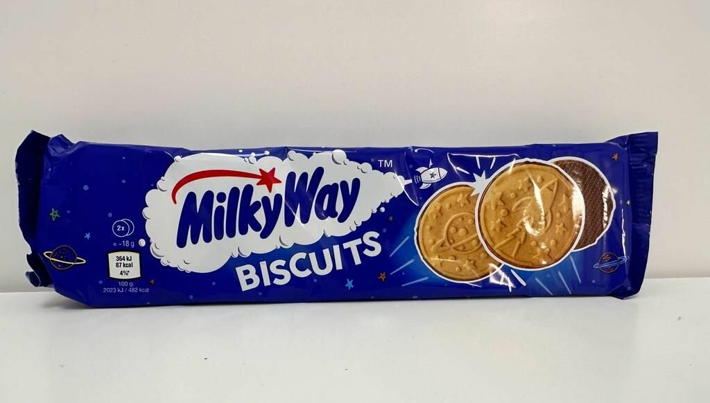 Печенье Milky Way Biscuits с молочным шоколадом, 108 г