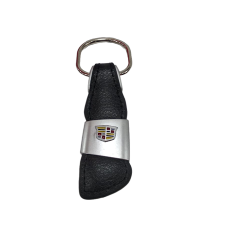 фото Брелок mgs-tuning брелок язычок кожа на ключ cadillac, глянцевая фактура, cadillac, серебряный, черный