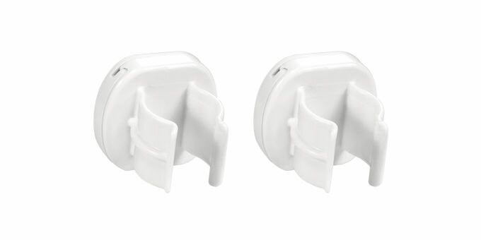 Зажим ручки для швабры Tescoma ProfiMATE, 2 шт, пластик, белые — фото 1