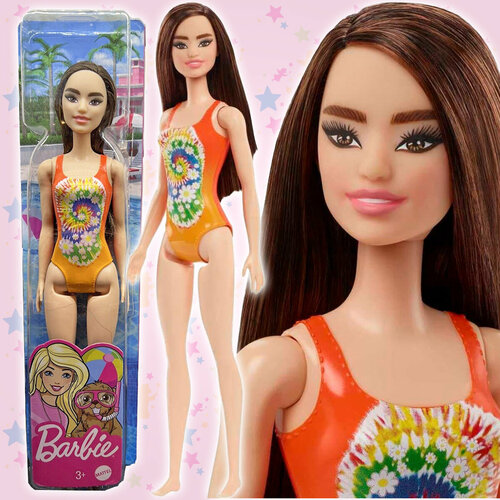 фото Кукла барби серия barbie пляж в оранжевом купальнике mattel