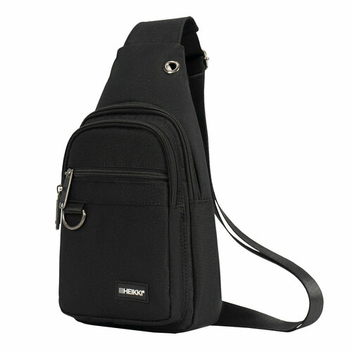 Рюкзак однолямочный HEIKKI DRIVE хейки 2 отделения черный 30х17х6 см 272539 1228₽