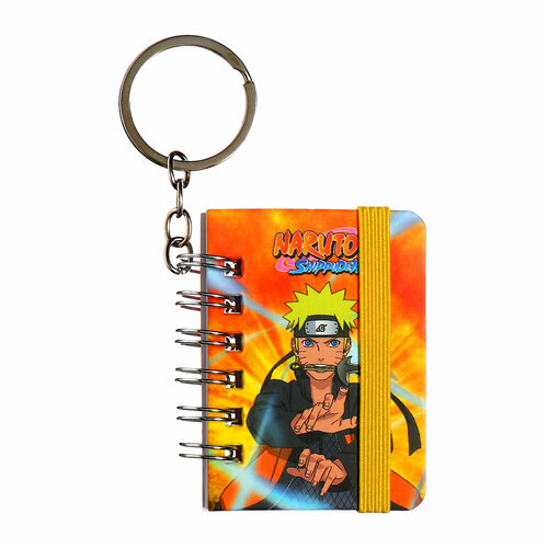 Блокнот 65 х 48мм 40 листов в клетку на гребне Naruto с брелоком 368₽