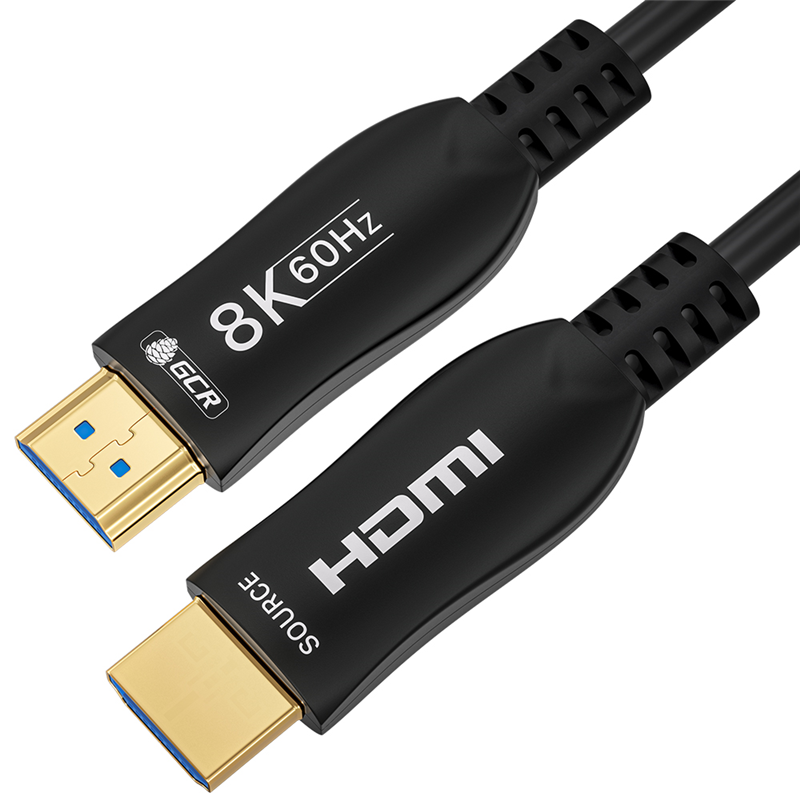 GCR Кабель 2.0m оптический HDMI 2.1 8K 60Hz, 4K 120Hz, 4:4:4, высокоскоростной 48.0 Гбит/с, 3D, GCR-54743