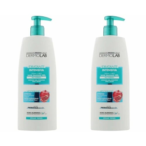 Крем для тела Интенсивное увлажнение Deborah Dermolab 48h Normal Skin 400 мл 2 шт 2291₽