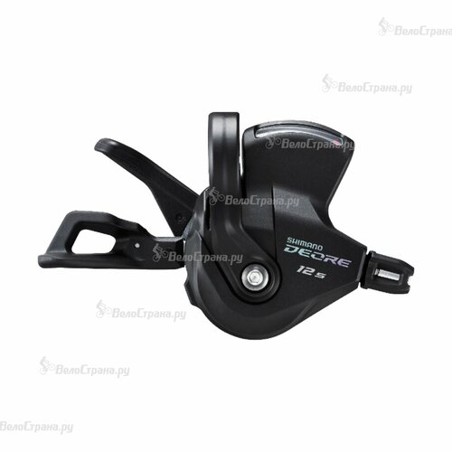 Шифтер Shimano Deore, M6100-R, прав, 12 ск, на хомут, c индикатором, тр. 2050 мм с SP41 1880 мм Черный цепь shimano deore m6100 12 ск 118 зв