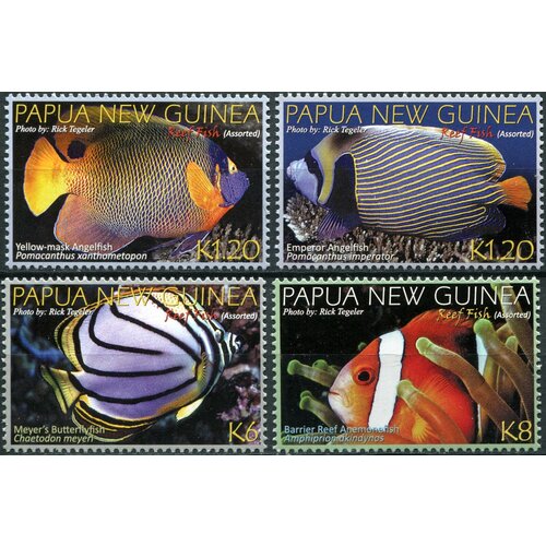 Папуа Новая Гвинея. 2012. Рифовые рыбы (Серия. MNH OG)