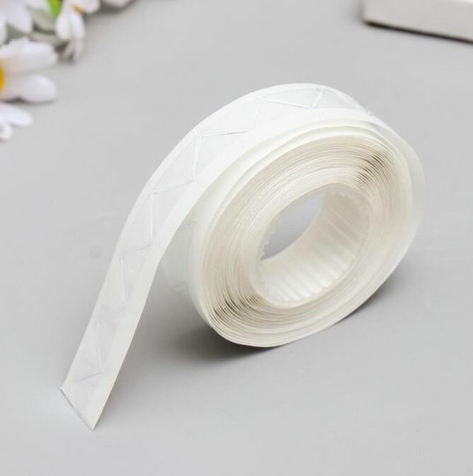 Уголки для фотографий 250 штук с кармашком самоклеящиеся в альбом прозрачные на белой основе в рулоне фотоуголки самоклеющиеся