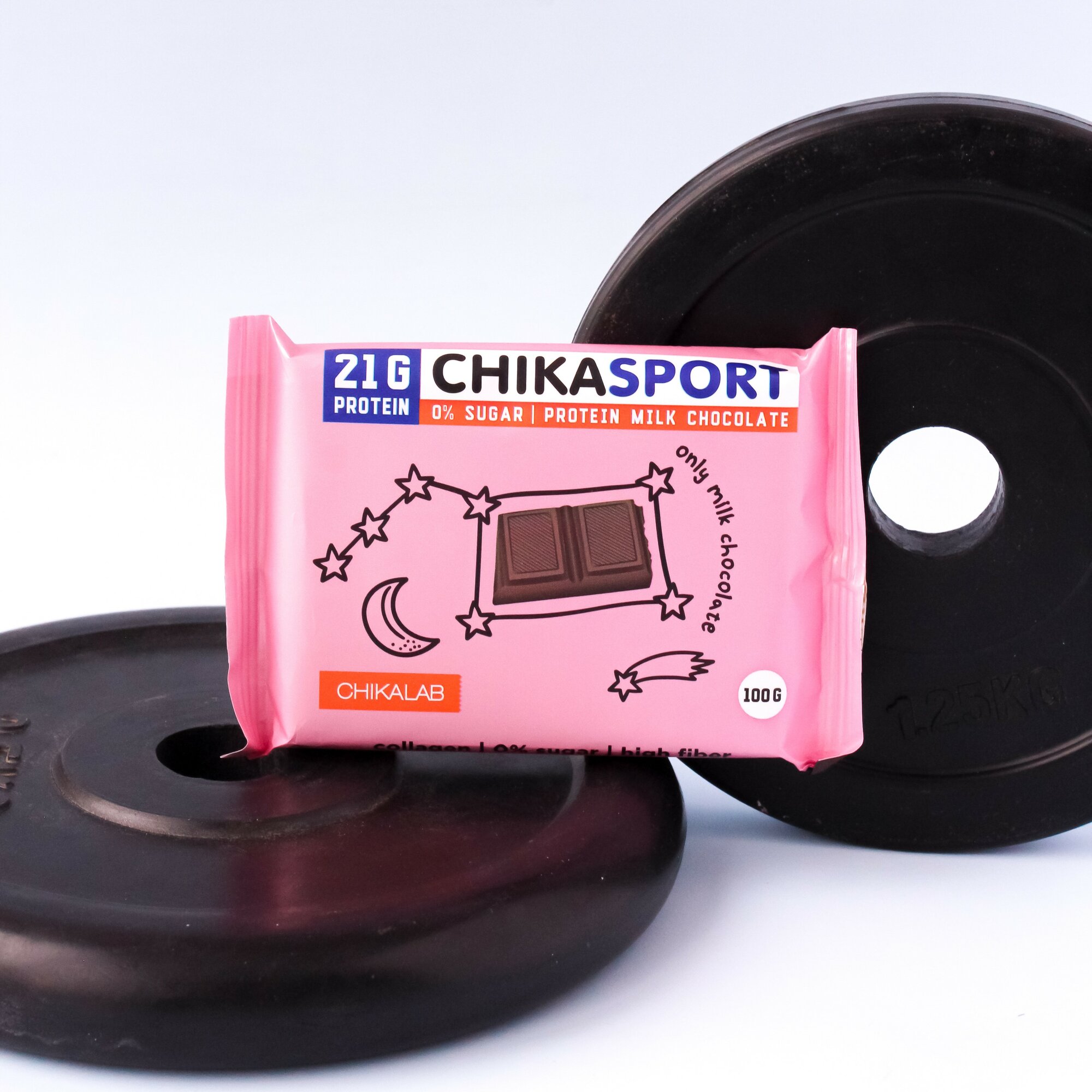 CHIKALAB Молочный шоколад Chikasport 100г 12шт - фото №7