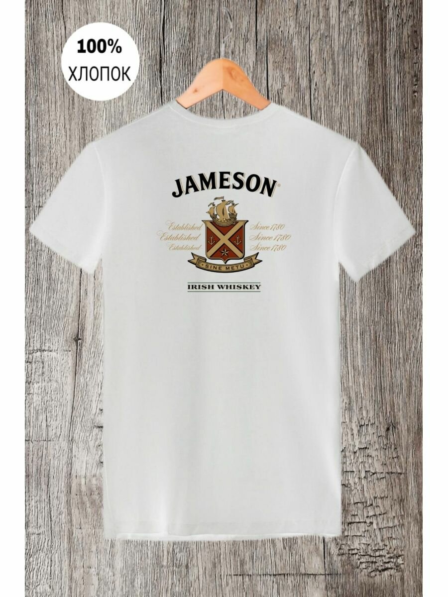 Футболка лого jameson whiskey джемесон