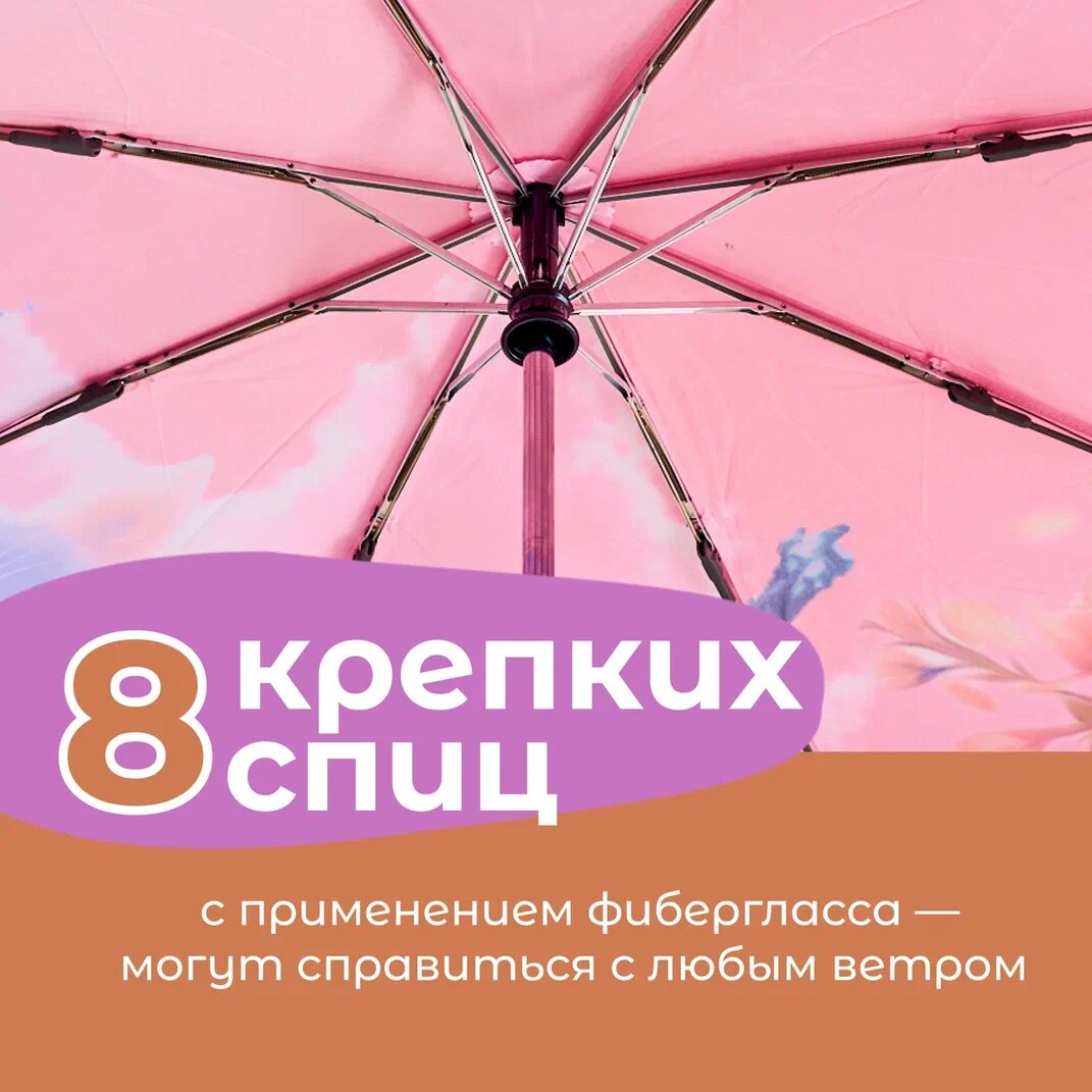 Зонт WRAPPER RAIN, розовый, — фото 1