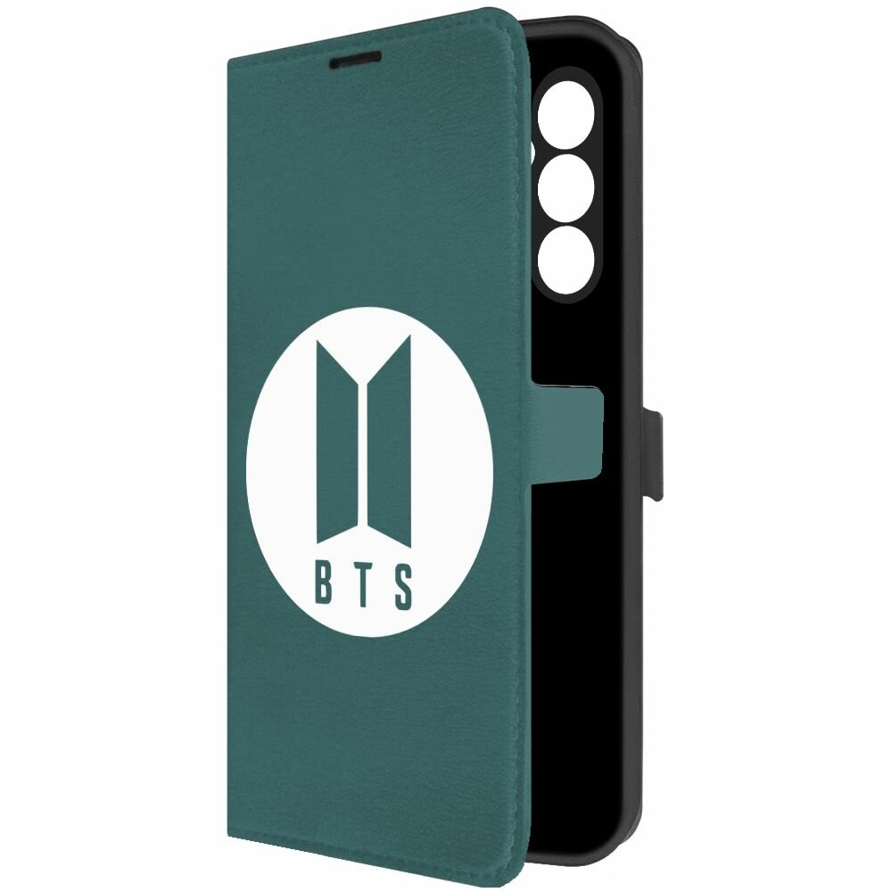 Чехол-книжка Krutoff Eco Book для Samsung Galaxy A14 4G (A145) BTS (БТС) (зелёный опал)