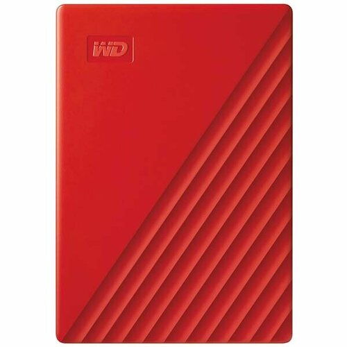 2 ТБ Внешний жесткий диск Western Digital My Passport (WDBYVG0020BRD-WESN), красный внешний жесткий диск ssd western digital wd my passport 500 gb usb 3 2 gen 2 type c wdbagf5000asl wesn silver