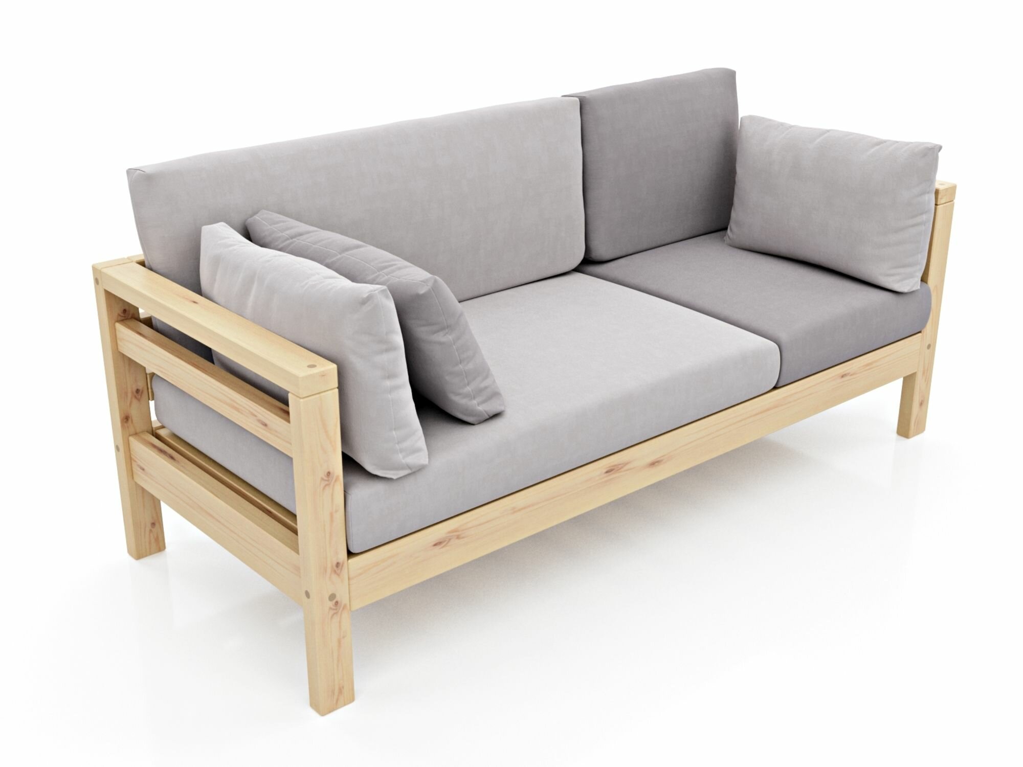 фото Прямой диван кушетка ДОМИНО-Б-С, синий+зеленый-венге, велюр, трехместный, массив дерева, в офис, в салон красоты, на ножках, скандинавский лофт