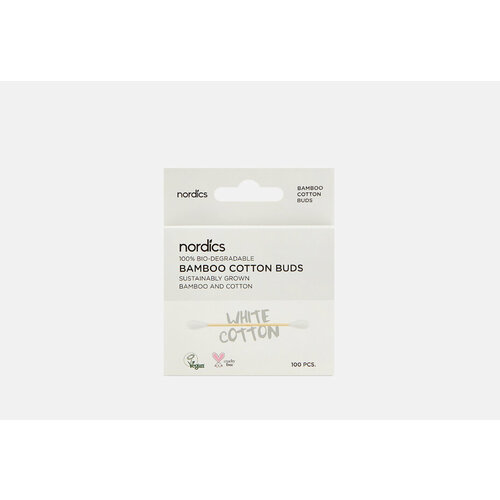 Бамбуковые ватные палочки nordics white 100мл 735₽