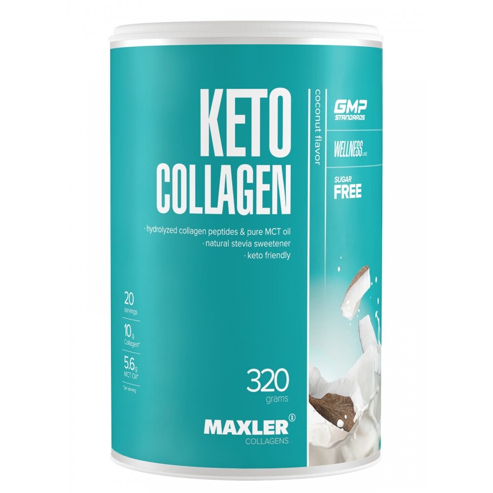 Keto Collagen, 320 г, Vanilla / Ваниль
