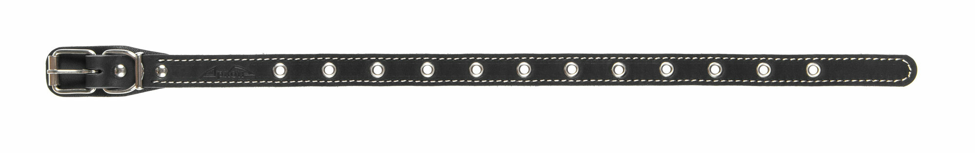 Ошейник аркон кожаный для собак универсальный черный (на обхват до 45 см/20 мм)