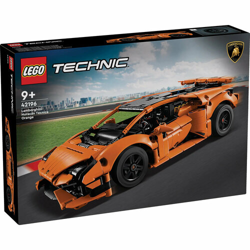Конструктор LEGO Technic 42196 Lamborghini Huracn Tecnica оранжевый 11790₽