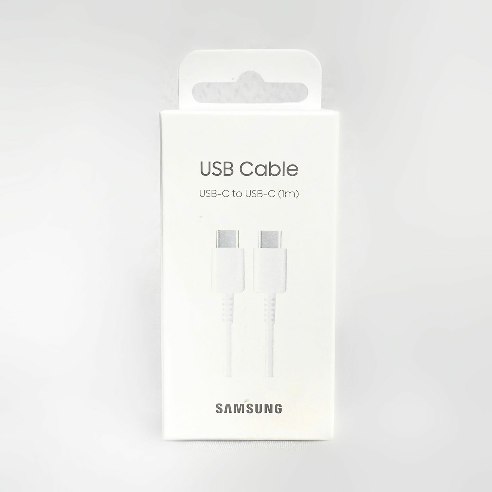 Кабель для Samsung (EP-DA705BWRGRU)Type-C to Type-C (3A,1M). Цвет: белый. — фото 1