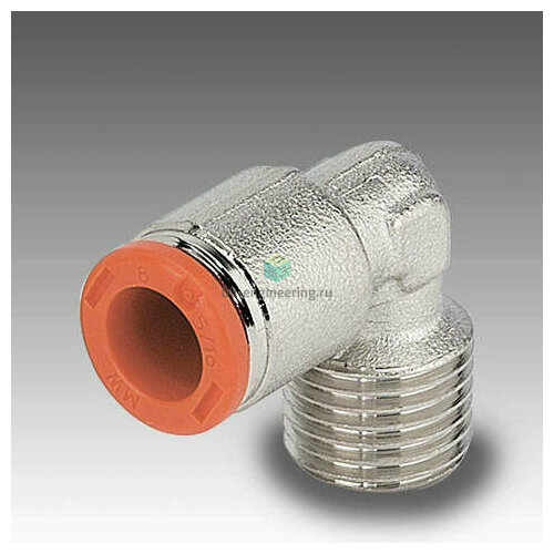 RL39/C 4 1/8 2L39C02 METAL WORK - Штуцер угловой с нар. резьбой цанговый R1/8-4 мм