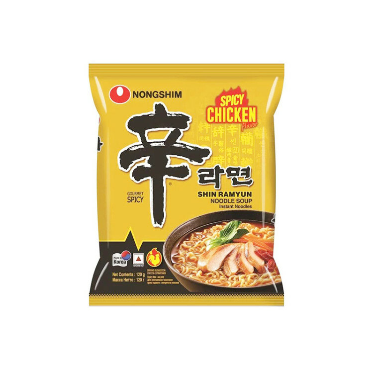 Лапша Nongshim Шин Рамён с острой курицей, 120 г