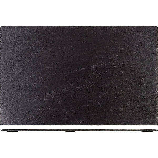 Блюдо для подачи прямоугольный сланец натуральный H=0.5 L=40 B=25см