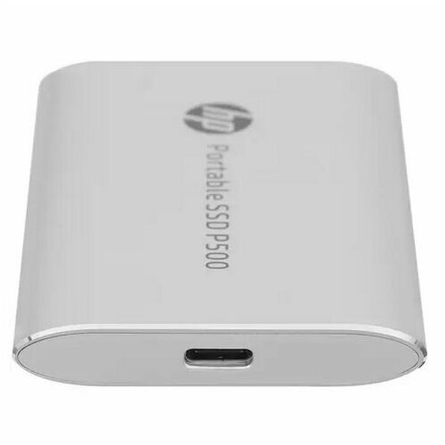 фото 500 гб внешний ssd hp p500 (7pd55aa#abb) серебристый - usb 3.2 gen2 type-c, чтение - 420 мбайт/сек, запись - 410 мбайт/сек