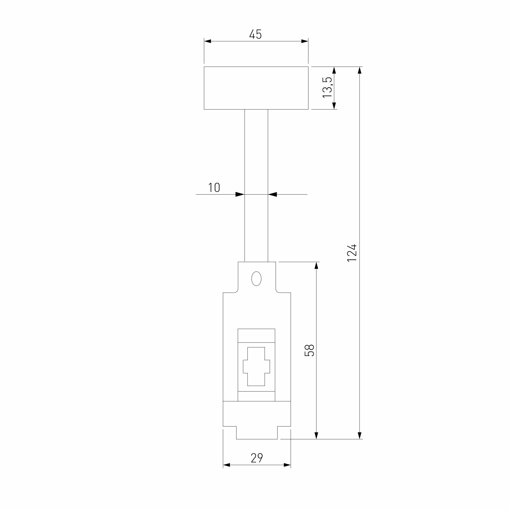 Стойка декоративная Elektrostandard Esthetic Magnetic SMALL 85142/00, цвет черный, 124 мм.