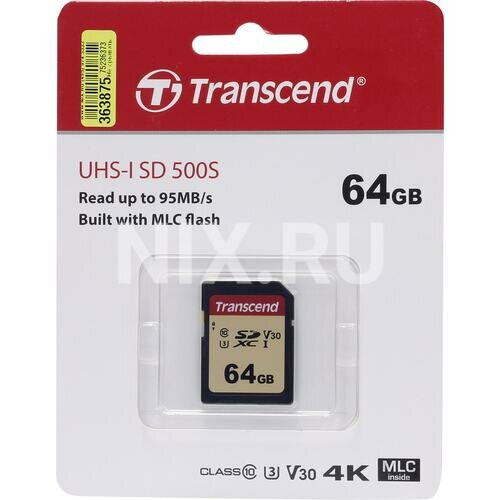 SD карта Transcend 500S TS64GSDC500S
