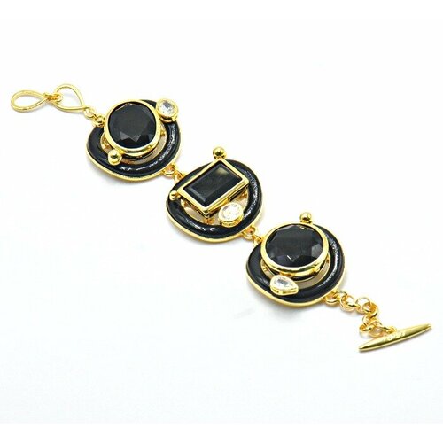 Браслет Silver WINGS, бижутерный сплав, 925 проба, эмаль, фианит