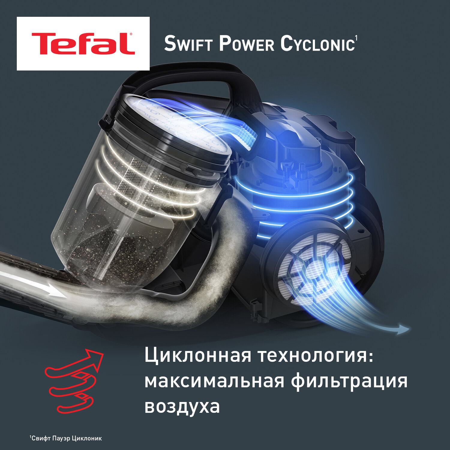 Пылесос с контейнером Tefal Swift Power Cyclonic TW2947EA